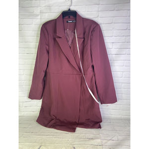 Missguided Mauve Blazer Dress